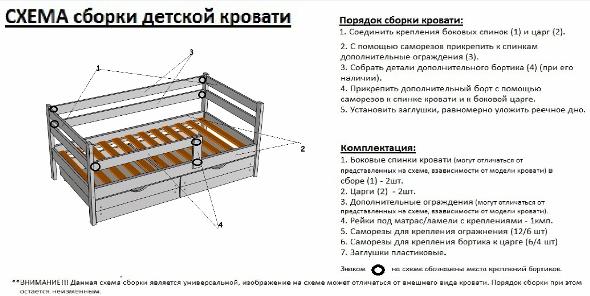 Схема сборки гостиная верона